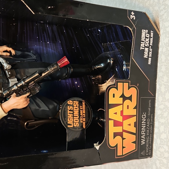 Disney Store Star Wars 15" Talking Han Solo w/lights & sounds - Picture 3 of 7